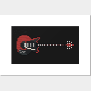 Pixel Red Special Guitar Posters and Art